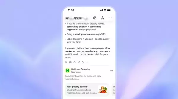 ChatGPTに広告表示。日本でも