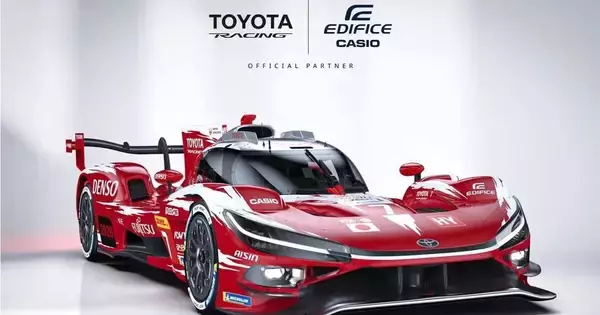 カシオ、TOYOTA RACINGとパートナー契約を締結- EDIFICEのロゴをマシンに掲出