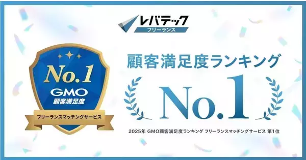 レバテックフリーランス、GMO顧客満足度ランキングで総合1位