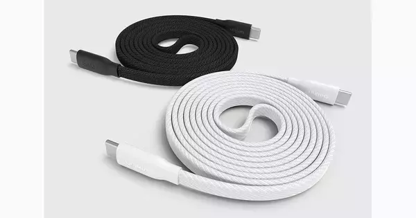 自動で丸く巻き取るのがユニーク！　マグネット内蔵のUSB-Cケーブル