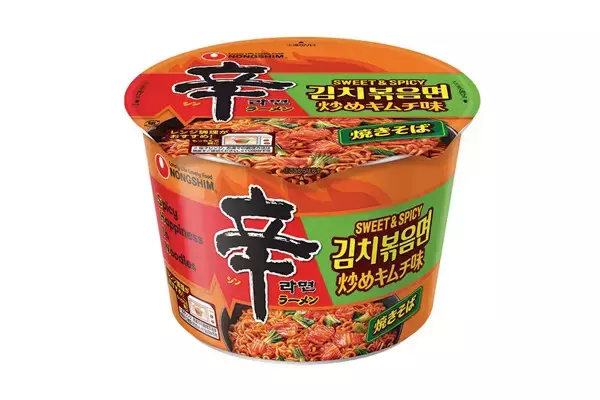 辛ラーメンからトレンドの甘辛"SWICY"な新商品「辛ラーメン焼きそば 炒めキムチ カップ」発売