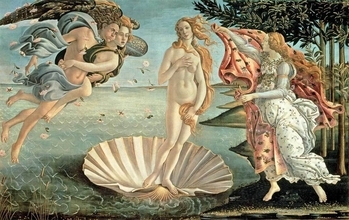 名画のひみつがぜんぶわかる! すごすぎる絵画の図鑑 第2回 裸を恥じらう可愛いヴィーナス。『ヴィーナスの誕生』がマンガチックな理由