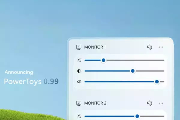 「PowerToys 0.99」公開、どこでもつかんでウィンドウ移動　モニター設定もトレイから