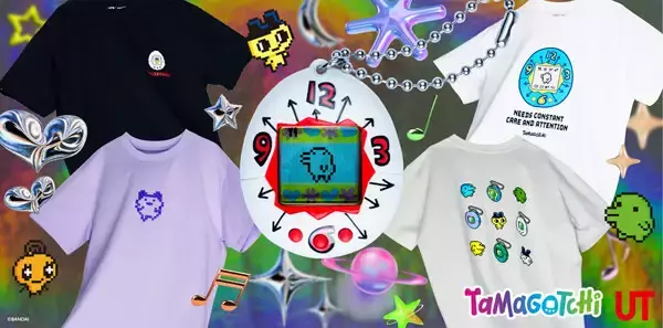 【たまごっち×ユニクロUT】オリジナル「たまごっち」とウィメンズTシャツ4型が登場