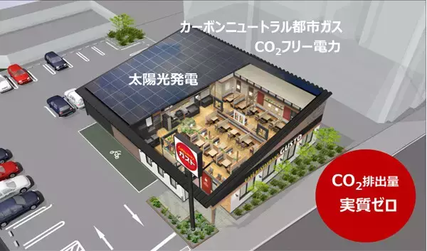 「東京都東村山市に「CO₂排出量実質ゼロ」環境配慮型のガストがオープン」の画像