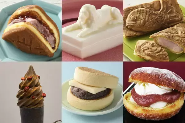 日本橋三越本店で「あんこ博覧会」開催 - ふわふわワッフルやライオン像の水羊羹など、41ブランドのあんこスイーツが集結