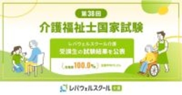 レバレジーズ、介護福祉士試験対策講座の受講生合格率100.0％