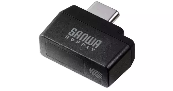 サンワダイレクト、USB Type-C接続のPC用外付け指紋認証リーダー