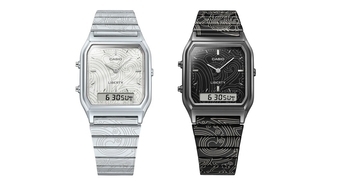 カシオ、LIBERTY.とコラボした「AQ-230」限定モデルを12月5日発売