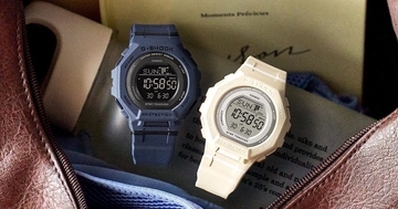 カシオ、歩数計測機能を備えたG-SHOCK「GMD-B300」に新色ネイビー／ホワイト