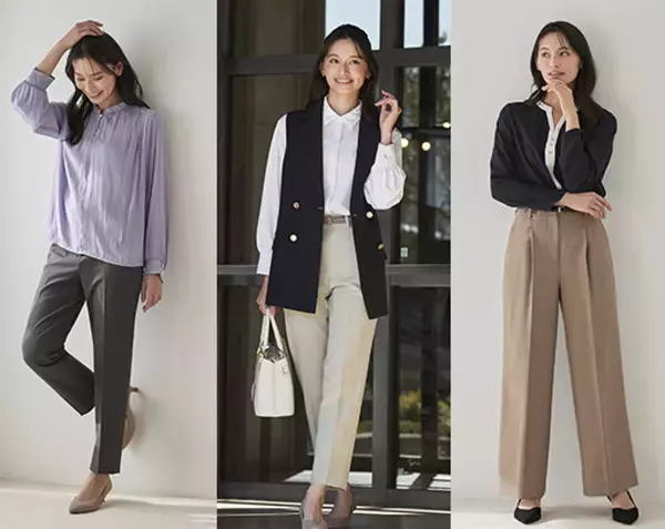 美脚シルエットが叶う! ORIHICAの人気シリーズ「フラミンゴPANTS」に「タックワイドパンツ」登場