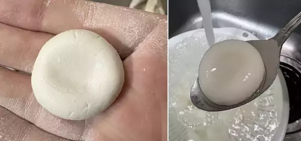 天使? 小人? それとも鷹村…? 白玉団子の"えくぼ"に寄せられた妄言に「ホンマにええんか…?」「白玉が弾け飛ぶのでは…」「腹筋崩壊」と7.1万いいね集まる