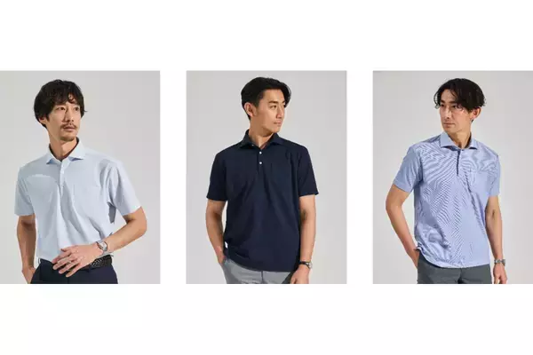 ORIHICAの夏の定番「ビズポロ」に、汗ジミ軽減&透け防止の「DRY DRY」が新登場