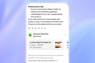 OpenAI、ChatGPTで広告表示テスト開始　無料版とGoプランが対象