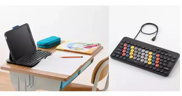 エレコム、iPad使用時に正しいキー入力を覚えられる学習用キーボード