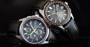 カシオ、栃木レザーで経年変化を楽しむ「OCEANUS」限定モデル