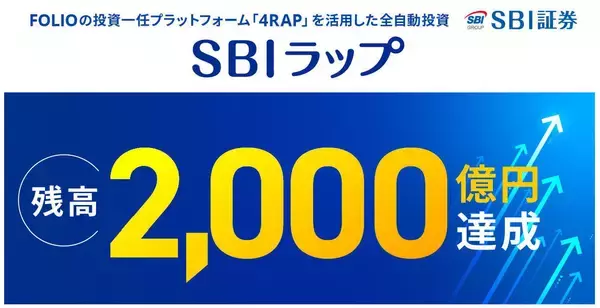 SBI証券の投資一任サービス「SBIラップ」、残高2,000億円を突破