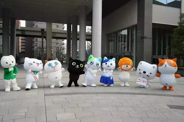 企業の猫キャラクターが集結! 「猫の日」に初のゲリライベント開催