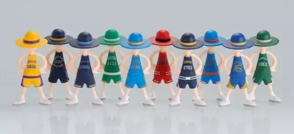 「『ONE PIECE』NBAと「LUFFY’s」がコラボ、ユニフォームエディション登場! - プレバンで全10種がそろうセットも販売」の画像