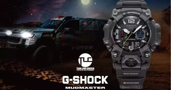 カシオ、ダカール参戦チームとコラボしたG-SHOCK「GWG-B1000TLC-1A」発売