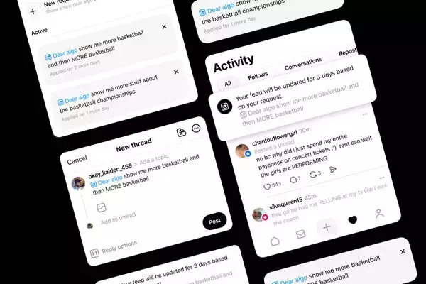 Threads、「Dear Algo」導入　アルゴリズムに直接話しかけてフィードを一時調整