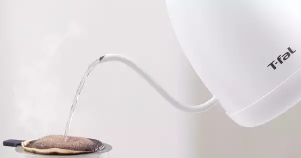 ティファール、コーヒードリップ向け細口ケトルに新色ホワイト