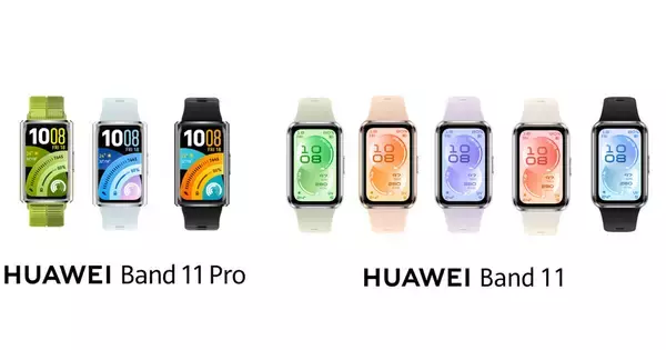8,580円の大画面スマートウォッチ「HUAWEI Band 11」、Pro版は位置情報機能も