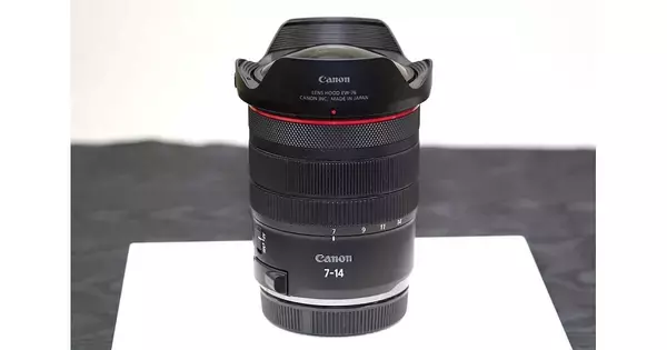 キヤノン、RFマウント初のフィッシュアイズーム「RF7-14mm F2.8-3.5 L FISHEYE STM」