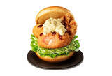 「【モスバーガー】プレミアムな新作「海老エビフライバーガー」が登場 - 大ぶり海老フライ2本×ハーブ香るタルタルソース」の画像1