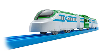 【ファミマ】「プラレールくじ」発売 - 景品に初のプラレール車両が登場、ファミマカラーの特別デザイン