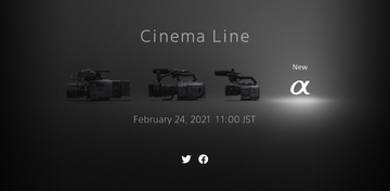 ソニー、Cinema Lineの新型カメラを予告 - 2月24日午前11時に発表