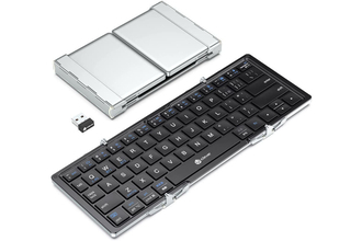iClever、Bluetoothと2.4GHzを切り替えて使える折りたたみキーボード