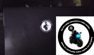 AIで"自作ステッカー"も超簡単！型落ちノートPC再活用の旗印に専用ステッカーを創る