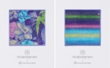 【ファミマ】コンビニエンスウェア×ニコライ バーグマン第2弾! 青や紫の花々をモチーフにした「タオルハンカチ」発売