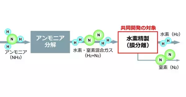 「日本ガイシと三菱重工、アンモニア由来の水素精製システムを共同開発へ」の画像