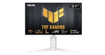 ASUS「TUF GAMING」、180Hz駆動の白い27型ゲーミングディスプレイ