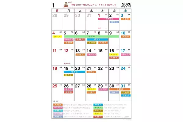 【2026年1月開運日】金運アップしたいなら「巳の日」が重なる1月7日に注目! 一粒万倍日はいつ?