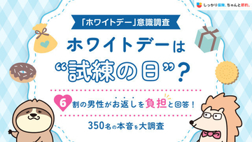 ホワイトデーは”試練の日”?6割の男性がお返しを負担と回答!
