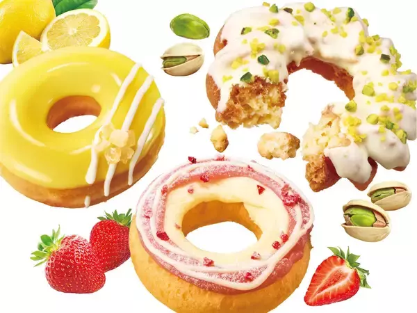 【クリスピー・クリーム･ドーナツ】ザクぽろ・ふわフワ・ほわモチ食感の春ドーナツ3種を発売