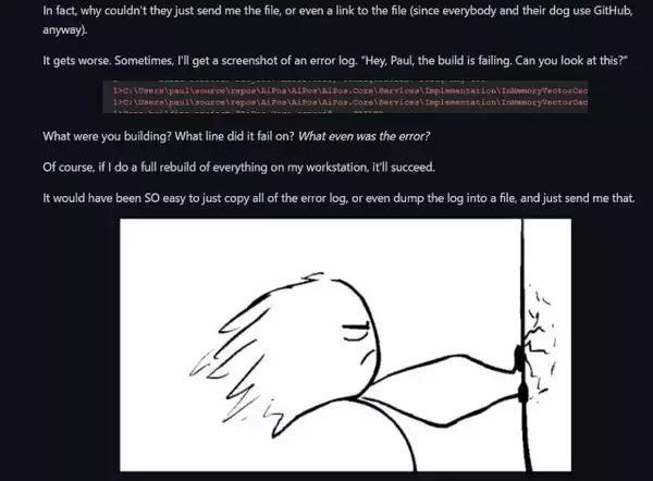 コードを相手に伝えるにはスクリーンショット or テキスト？