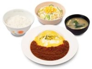 【松屋】濃厚デミ×ふわとろオムレツ「オムデミハンバーグ定食」(1180円)発売