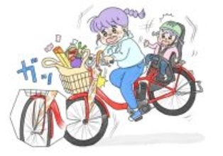先輩パパママに聞いた、本当にあった子乗せ自転車ヒヤリハット体験談とは?「前輪に荷物が挟まって…」「子どもが急に体重移動」