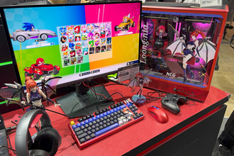 【TGS2025】水冷クーラーにフィギュア設置用ステージまで搭載、MSIはオリキャラ推し