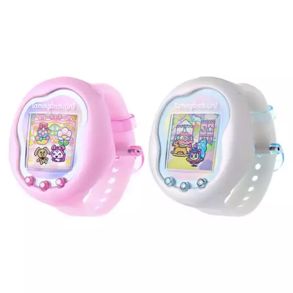 「Tamagotchi Uni」オーロラピンク&プリズムホワイト、プレバン限定カラーを再販