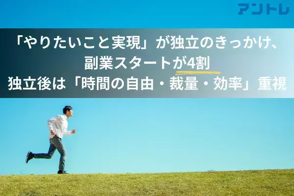 独立・起業のきっかけは「やりたいことを実現するため」が最多 - 希望する働き方は?