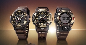 カシオ、黄金の地平線を表現したG-SHOCK「MASTER IN HORIZON GOLD」3モデル