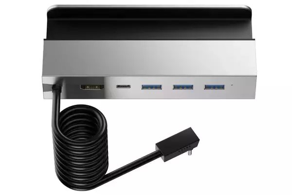 パソコン工房、カールコード仕様のゲーム機向けドッキングステーション