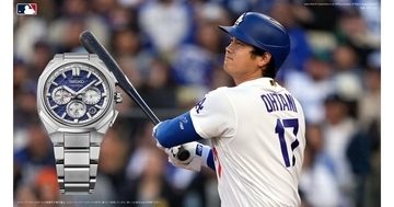 セイコー アストロン、大谷翔平選手の限定モデル - ドジャースのブルー・ホワイト・レッドを随所に
