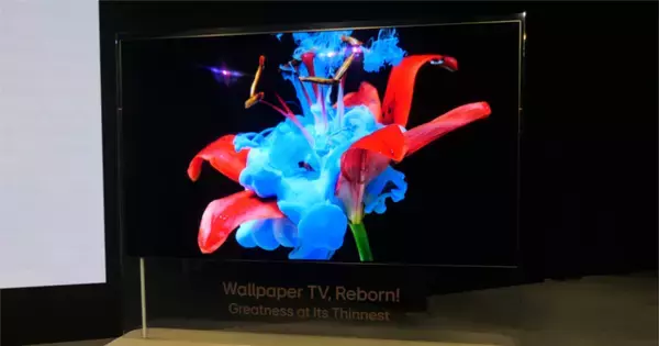 LG、1cmを切る厚さで壁にぴったり設置できる83V型4K有機ELテレビ