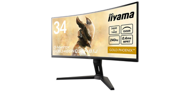 iiyama、USB PDやKVMスイッチ対応の1500R湾曲34型液晶ディスプレイ